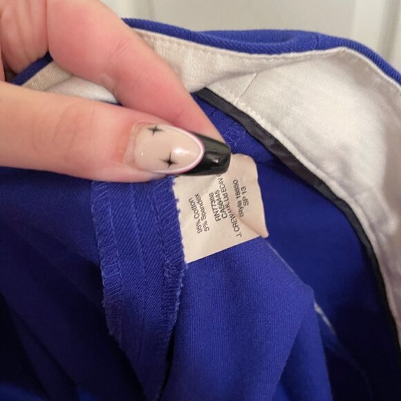 J. Crew Womens Blue Mid Rise Slim Fit Stretch Twill Minnie Ankle Pants Size 6 - Picture 5 of 8